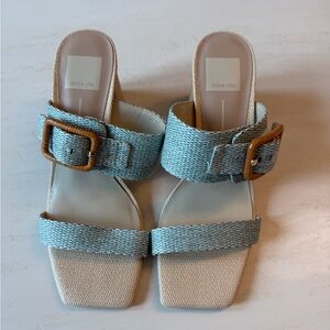 Dolce Vita Women's Sandals in Light Blue and Tan